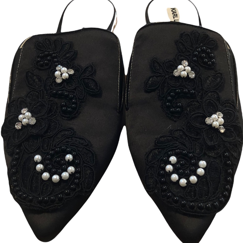 Karl Lagerfeld Paris * Black Mules
